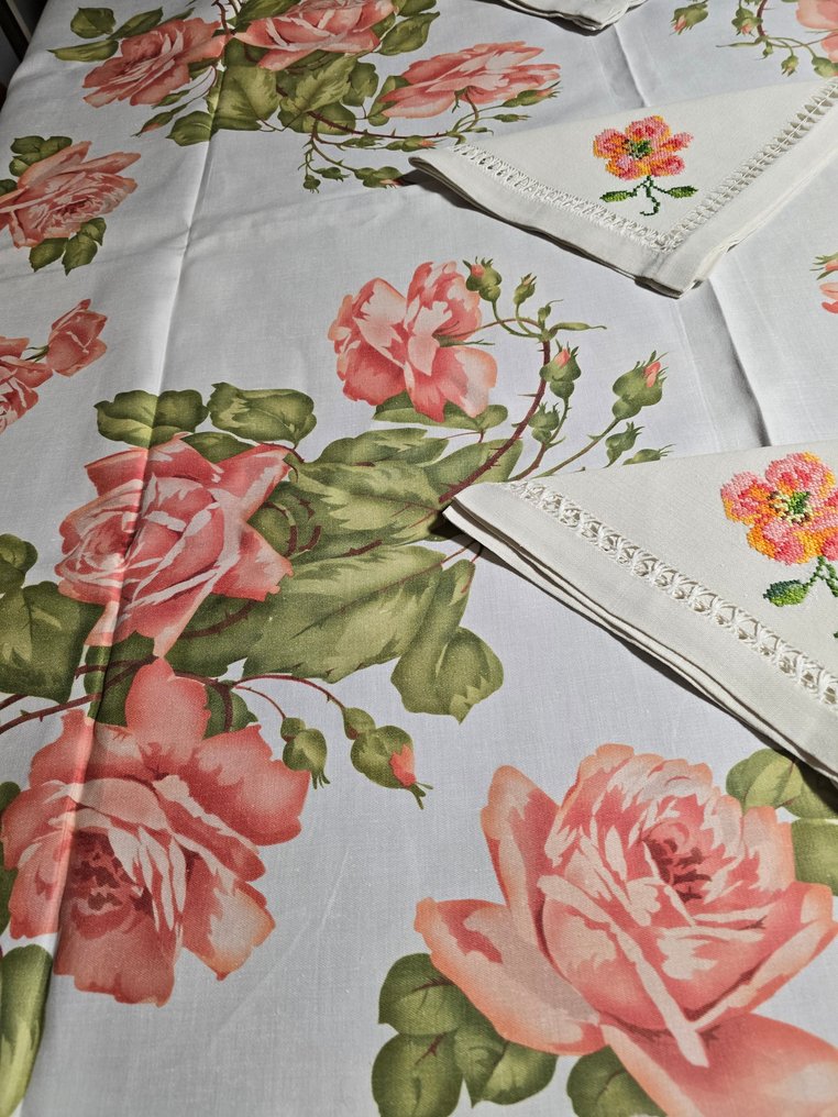 Duk (7)  - 252 cm - 148 cm - Tovaglia vintage #2.1