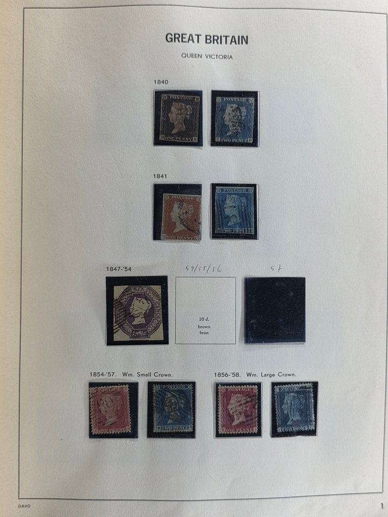 Great Britain 1840/1999 - Collection in 2 Davo albums #1.0