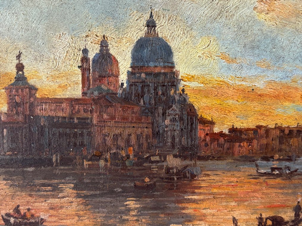 Βελγική σχολή (XIX) - Veduta veneziana al tramonto #4.3