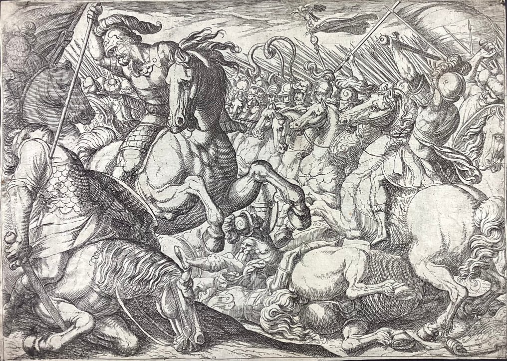 Antonio Tempesta (1555-1630) - Alessandro Magno combatte contro Dario #1.0