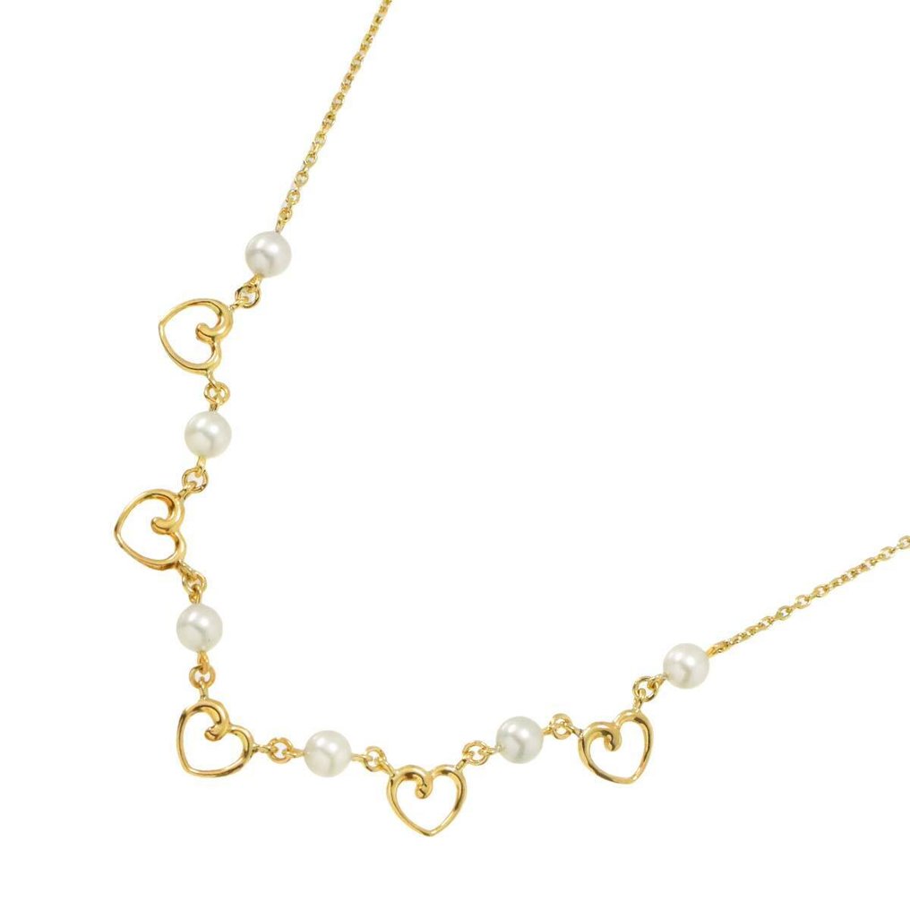 Mikimoto - Halskette - 14 kt Gelbgold #1.0