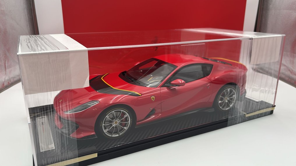 BBR 1:12 - Αυτοκίνητο μοντελισμού - Ferrari 812 Competizione Rosso Corsa 322 2021 - (cod.47) #1.0