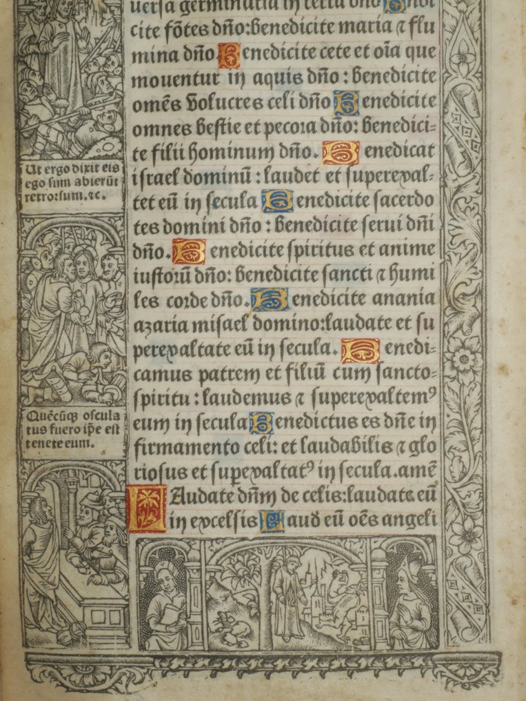 Vostre - Leaf from a book of hours, printed on vellum - 1502 #1.0