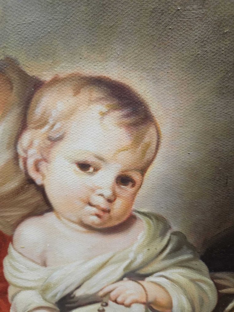 Teodoro Akerman (XX) - Madonna del Rosario - 50 x 60 cm #3.2