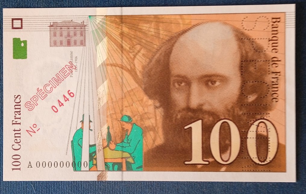 Γαλλία. - 100 Francs - 1997 - Specimen - Fayette 74-01Spn #1.0
