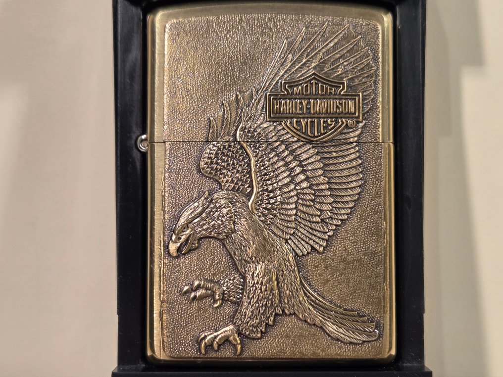 Zippo - Harley Davidson -Barrett Smythe- Eagle Shield & Wings - Isqueiro - Latão #3.2