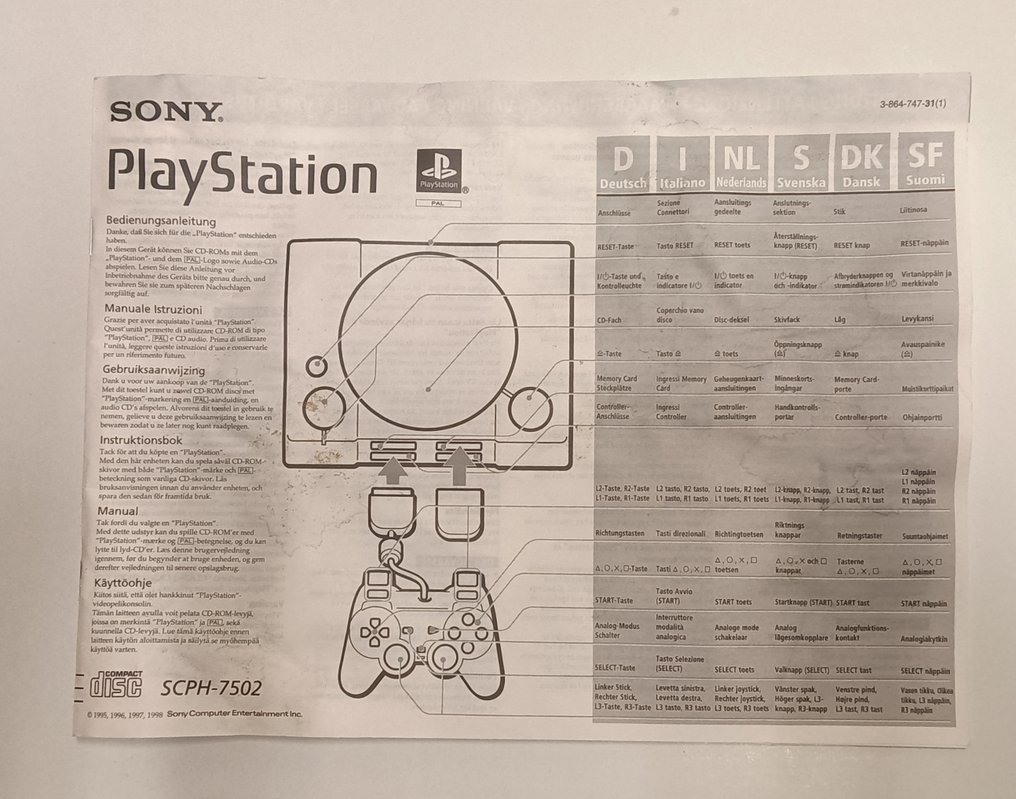 Sony - Playstation 1 (PS1) - SCPH-7502 - Video game console + games #4.3
