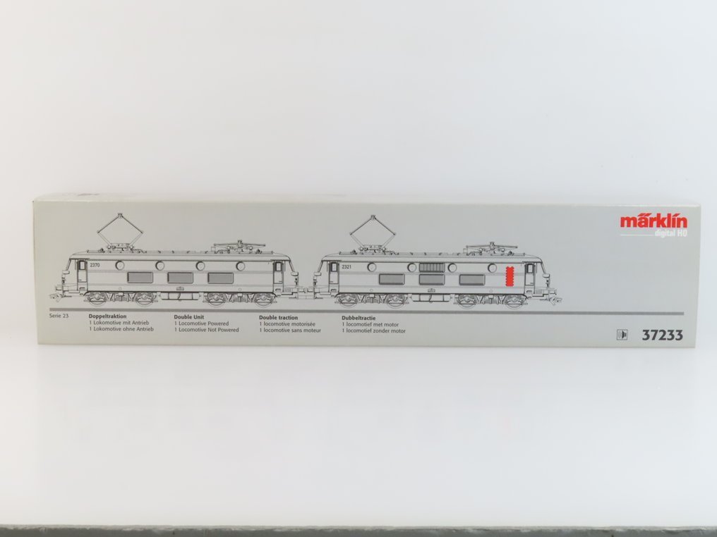 Märklin H0 - 37233 - Ηλεκτροκίνητη ατμομηχανή (1) - Serie 23 Dubbeltractie - NMBS #4.3