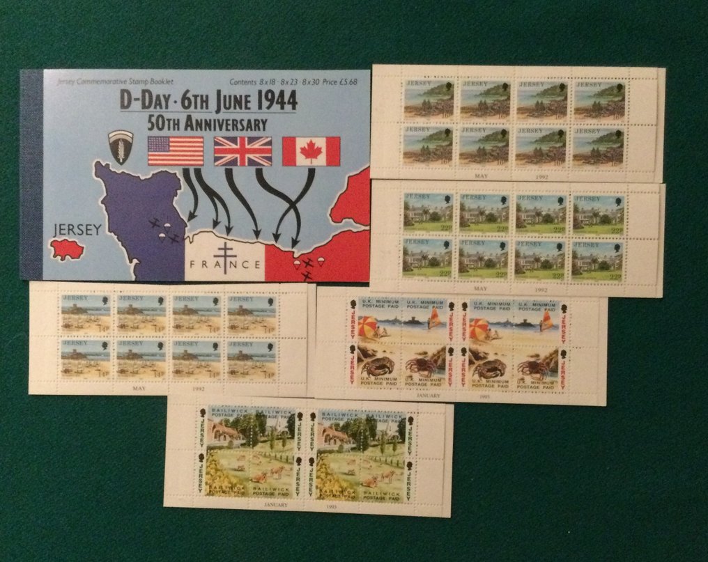 Μεγάλη Βρετανία  - 40 ολόκληρα βιβλιάρια από G. Bretagna και τα νησιά του καναλιού Jersey, Guernsey, Man. #4.3