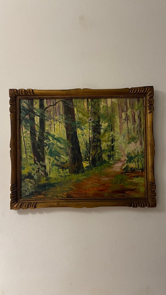 Théophile Goethals (1870-1949) - Impressionistisch bospad #2.1