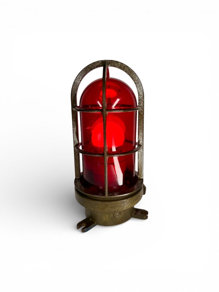 Lampe - Maritime signal- og dæklampe. - Bronze #1.0