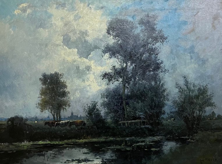 Jan Merck (XX) - Hollands landschap #1.0