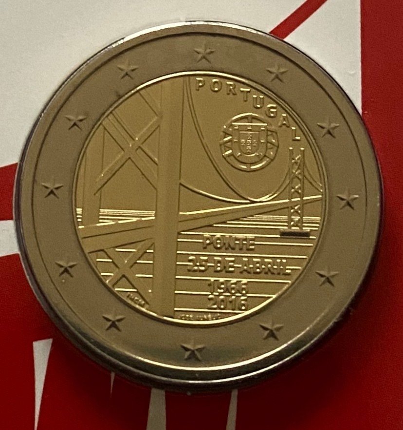 Portugal. 2 Euro 2016 "Ponte 25 de Abril" (Sin precio de reserva) #2.1