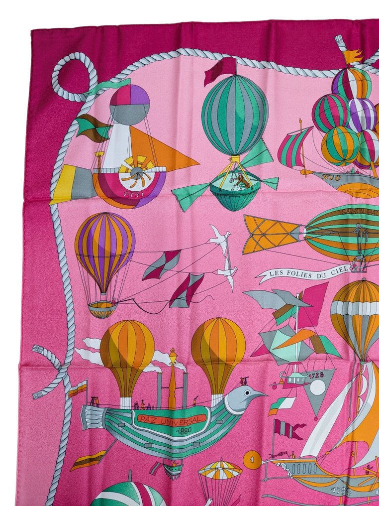 Hermès - "Les Folies du Ciel” SCARF 90 CM SILK - Κασκόλ #1.0
