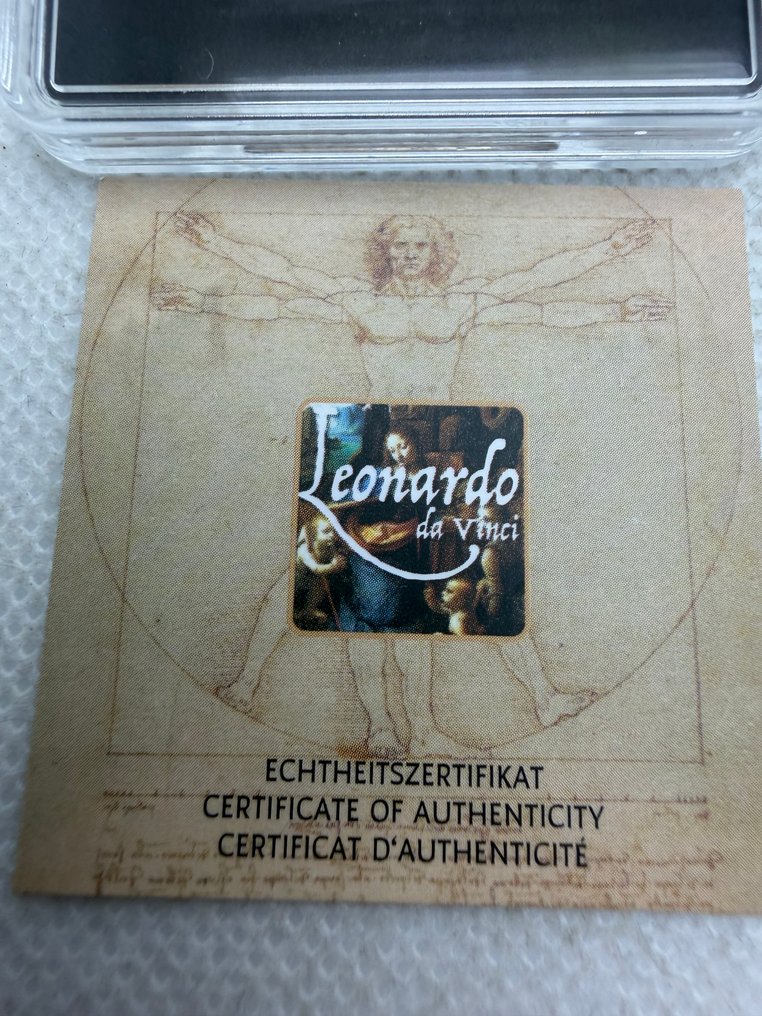 Tokelau. 1 Dollar Leonado da Vinci , oro 1/500 Oz (.999)  (Ingen mindstepris) #2.1