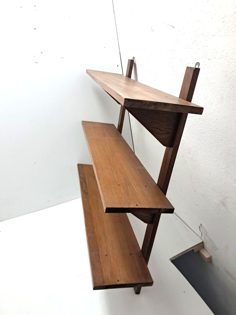 Suport raft perete - Stejar - 80 cm 6,6 kg #1.0