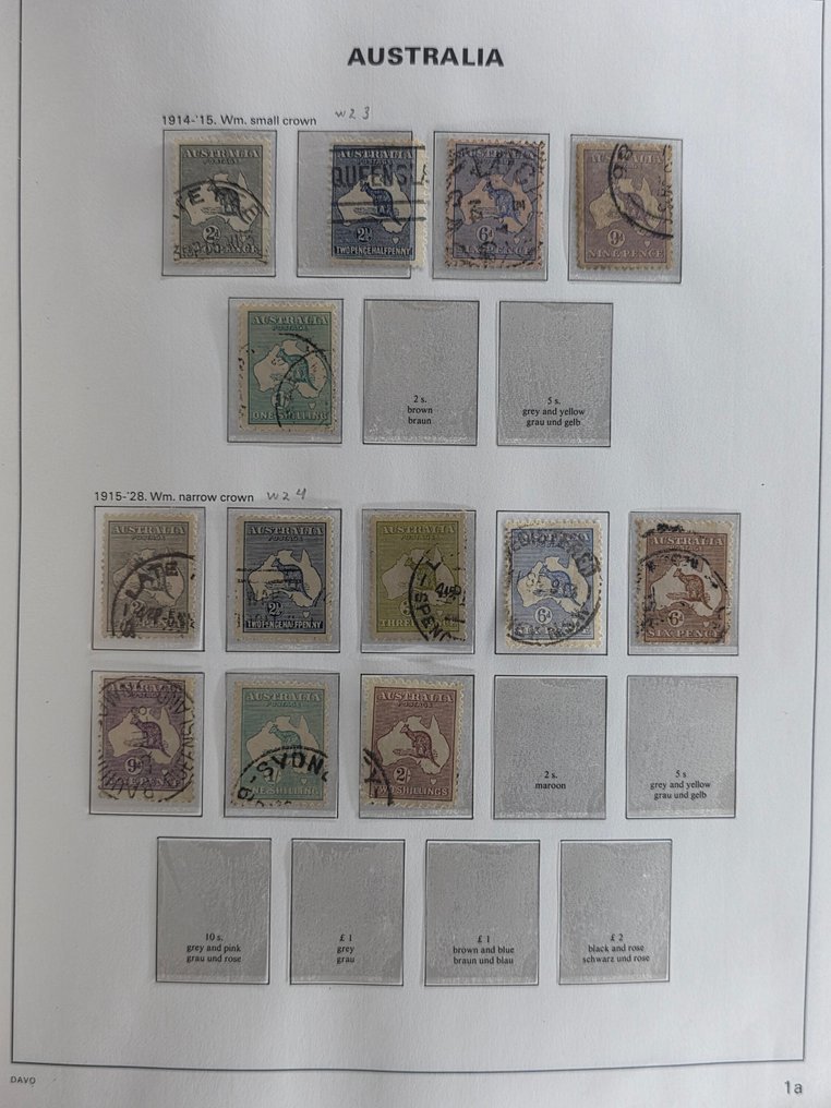 Australia 1913/1993 - Collection in a Davo album #1.0