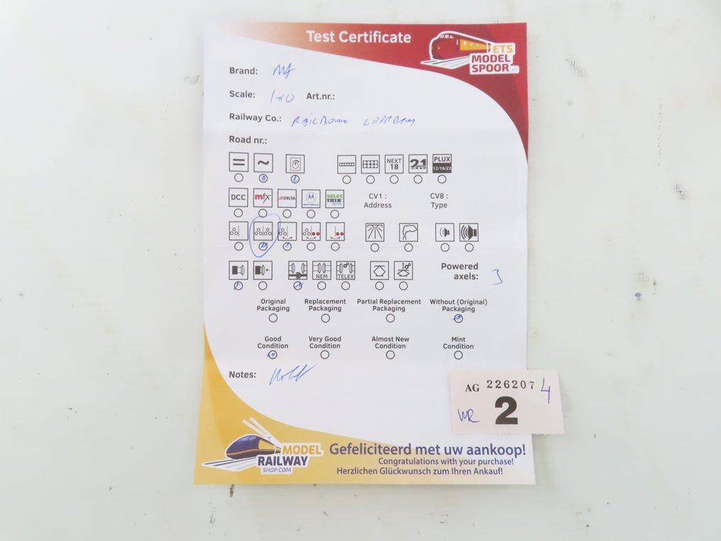 Märklin H0 - Uit set 2645 - Πετρελαιοκίνητη μηχανή τρένου (1) - Deutz rangeer-ντίζελ-λοκομοτίφ - Railbouw Leerdam #4.3