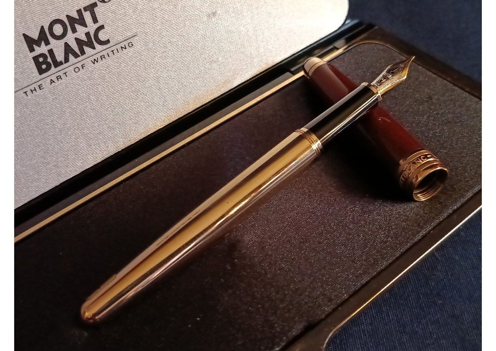 Montblanc - Montblanc Meisterstuck Solitaire Citrine Classique– Brown Lacquer & Gold Trim – 18K M Nib - Στυλογράφος #2.1