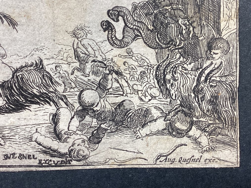 Pierre Brebiette (1598-1642) - Corteo dionisiaco con putti e animali #2.1