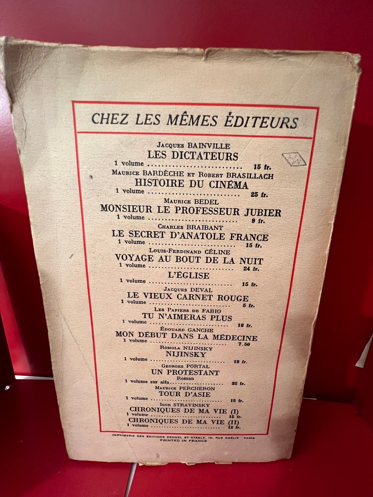 Céline - Voyage au bouit de la nuit, eglise, mort a credit - 1932-1936 #3.2