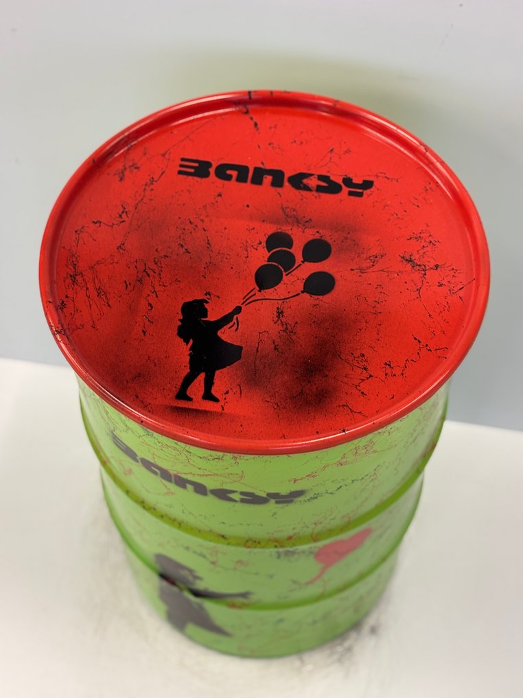 Rob VanMore - Barrel Banksy Balloon Girl #3.2