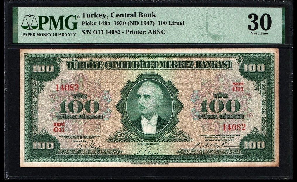 Turkey. - 100 Lirasi - 1930 (ND 1947) - Pick 149a #1.0