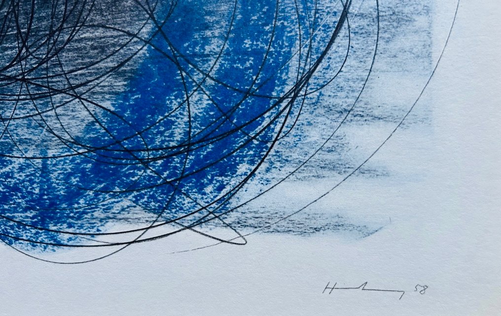 Hans Hartung (1904-1989) - P. 1958-91 - Héliogravure signée dans la planche #3.2