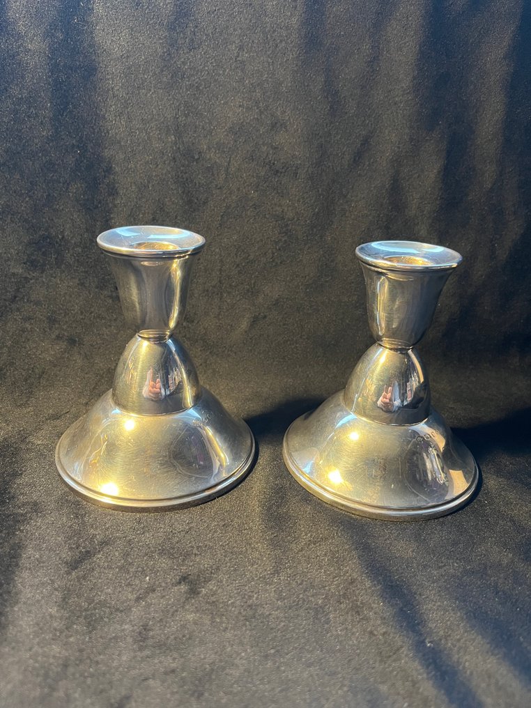 Kandelaar (2) - .835 zilver - W. Burger & Zoon, Haarlem #1.0