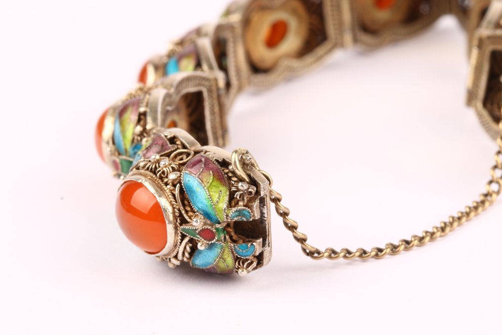 Sans prix de réserve - Bracelet Argent - Chinois vintage #3.2