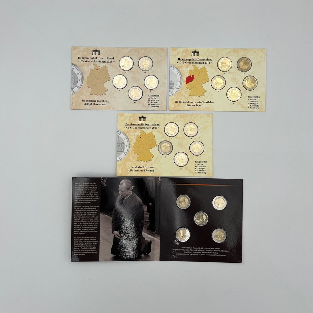 Γερμανία. 2 Euro 2010/2023 (4 sets - 20 coins)  (χωρίς τιμή ασφαλείας) #1.0