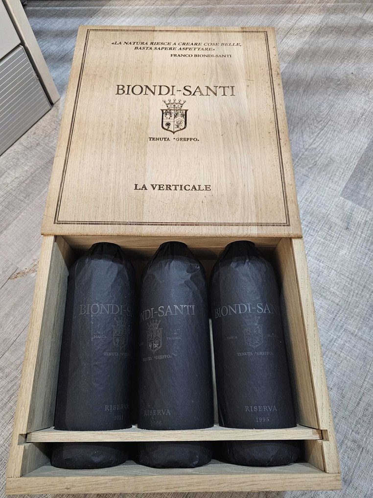 1995 , 2006 & 2011 Biondi-Santi, La Verticale - 蒙达奇诺·布鲁奈罗 Riserva - 3 Bottles (0.75L) #1.0