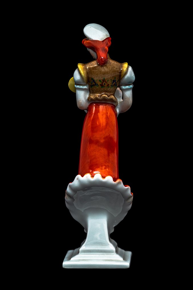 Herend - Φιγούρα - Matyo Madonna met kind Herend Hongaars fijn porselein - Πορσελάνη #3.2