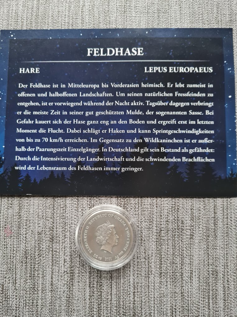 Ghana. 2 Cedis 2021  (Ohne mindestpreis) #1.0