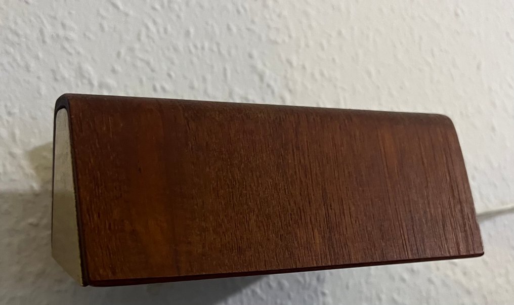 Φωτιστικό - Ορείχαλκος, Teak - Βίντατζ δανέζικο φωτιστικό τοίχου. #3.2