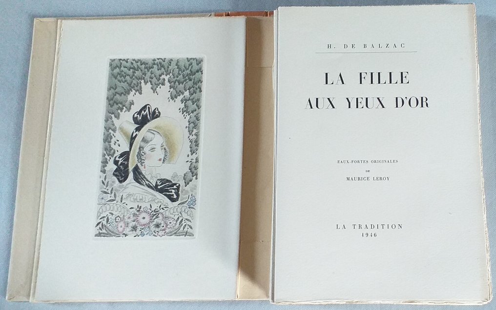 Honoré de Balzac. Eaux-fortes originales de Claude Leroy - La fille aux yeux d'or - 1946 #2.1