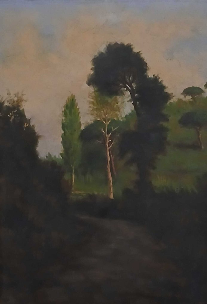 Escuela Impresionista (XIX) - NO RESERVE - Paisaje arbolado #2.1