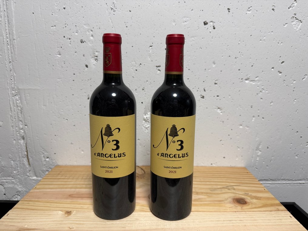 2021 No3 d’Angelus - Saint-Émilion - 2 Flasker  (0,75 l) #1.0