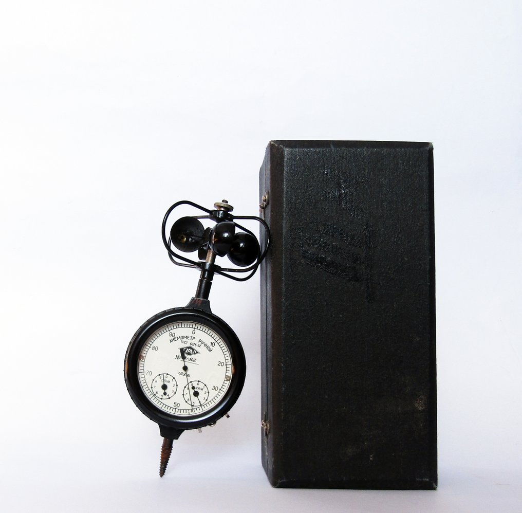 风速计 - MS-13 -"Saratov State Meteorological Instrument-Making Plant" - 巴克莱特、金属、玻璃、塑料 - 1958 #1.0