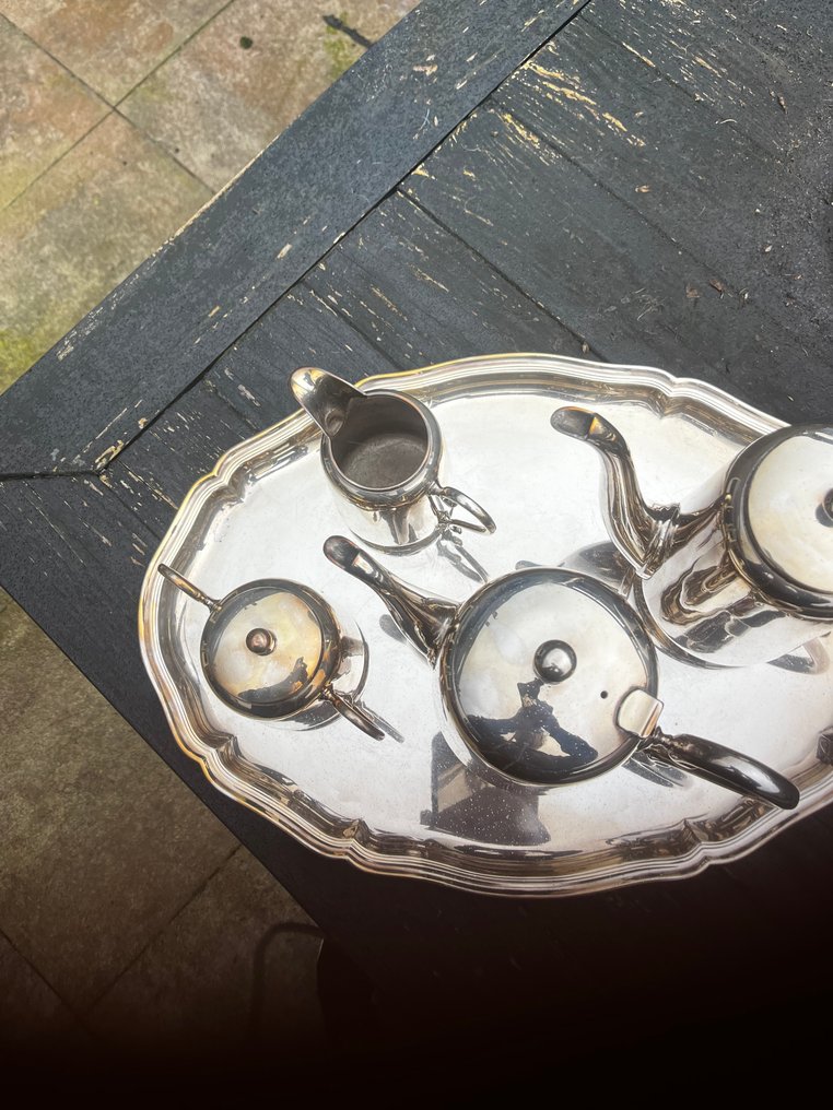 Coffee and tea service (5) - Silverplated - 5 delights #3.2