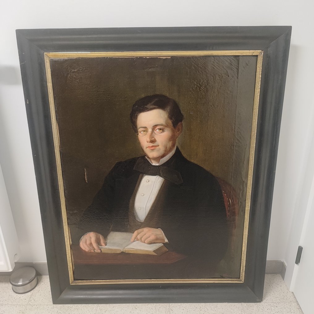 Europese school (XVIII-XIX) - Portrait of Man Reading, #1.0