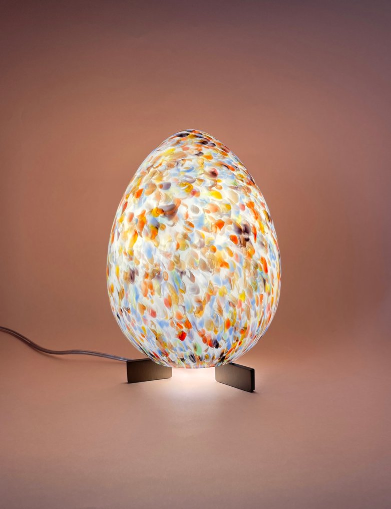 MIMU interior - Lampe de table - Lampe œuf Murrine Murano H25 - Verre #1.0