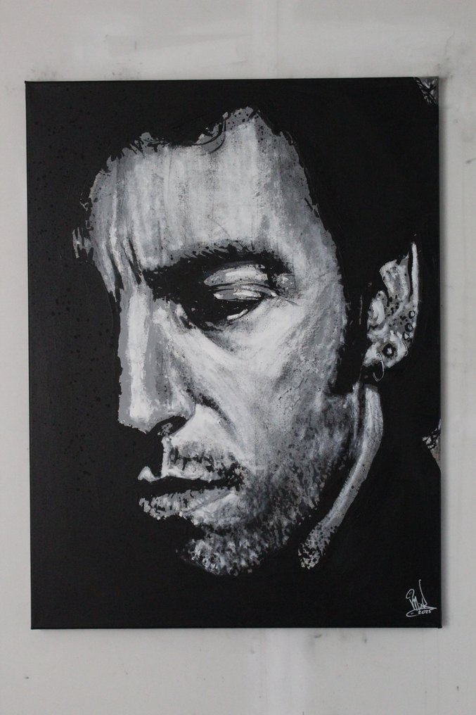 Bruce Springsteen - handpainted and signed - by artist Vincent Mink. - Portrait #1.0