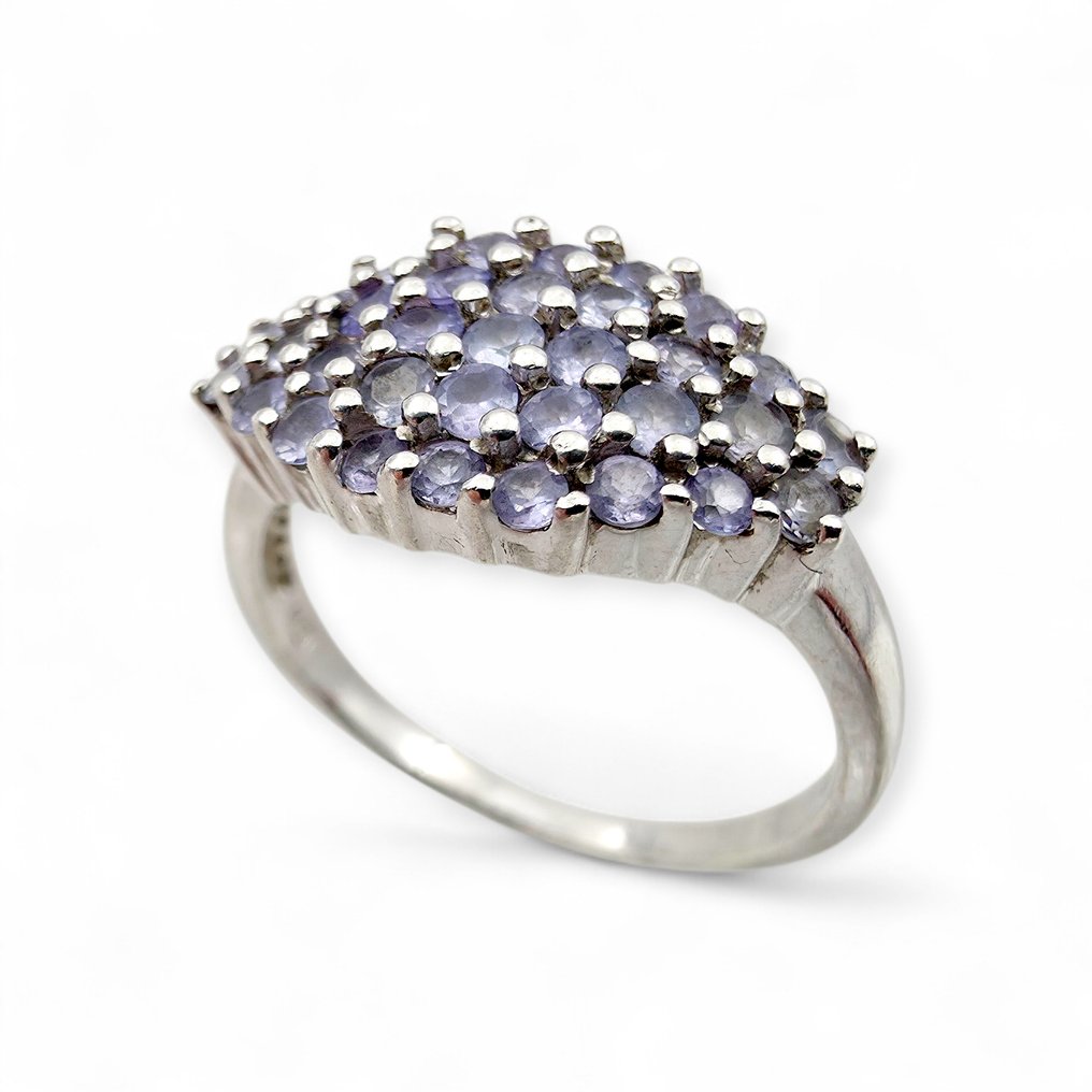 Ingen mindstepris - Ring Sølv - Tanzanite (certificeret) #2.1