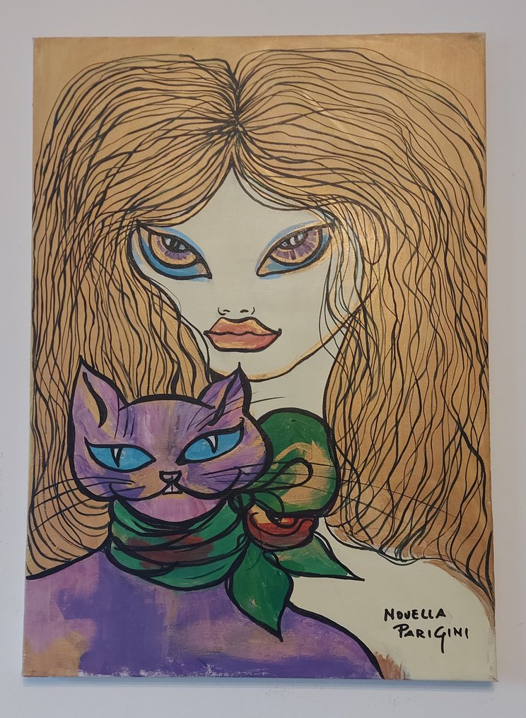 Novella Parigini (1921–1993) - Donna con gatto #4.3