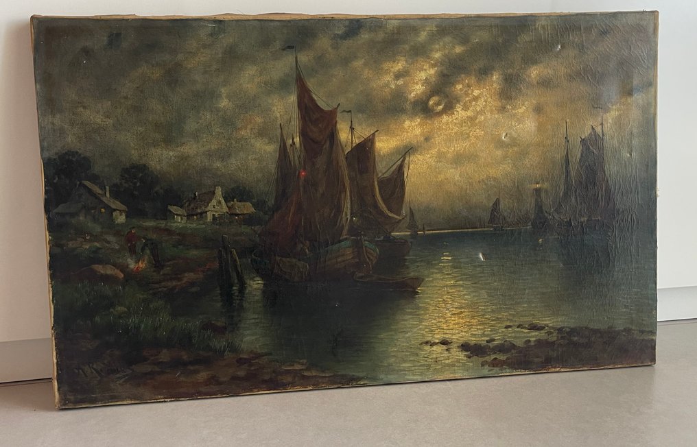 Adolf Rheinert (1879-1958) - Paesaggio marino #2.1