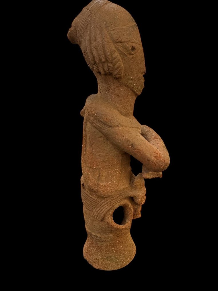 Cultura Nok Terracotta, Seduto Statuetta - 64 cm #4.3