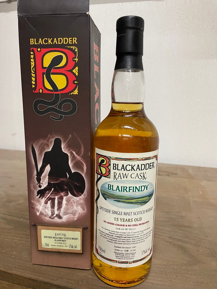 Blairfindy 1997 15 years old Speyside Single Malt - Blackadder  - b. 2012  - 700ml #1.0