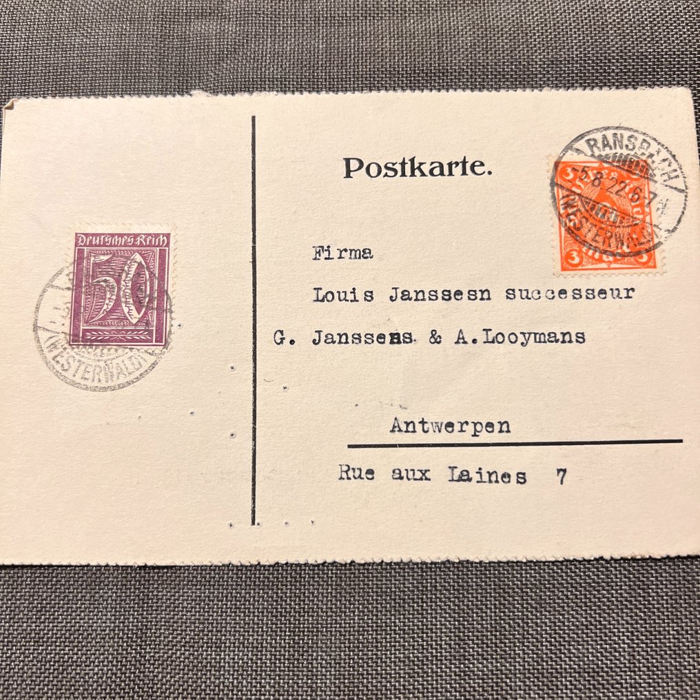 Duitse Rijk  - Deutsches Reich – brieven en ansichtkaarten – lot van 44 stukken (ca. 1900–1945) #2.1