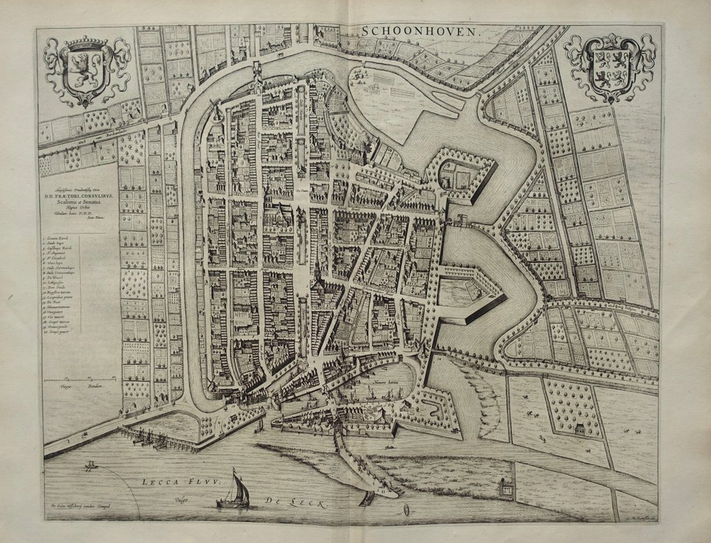 Netherlands - Schoonhoven; Joan Blaeu - Schoonhoven - 1649 #1.0